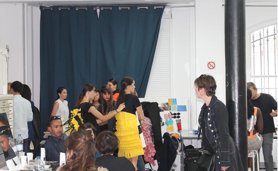 Preparation des mannequins avec les etudiants
